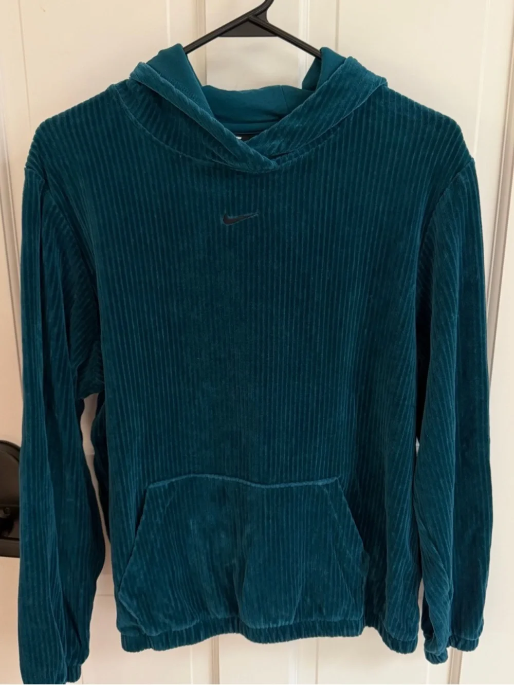 Nike Teal Corduroy Pullover Hoodie - Velour - Picture 4 of 9